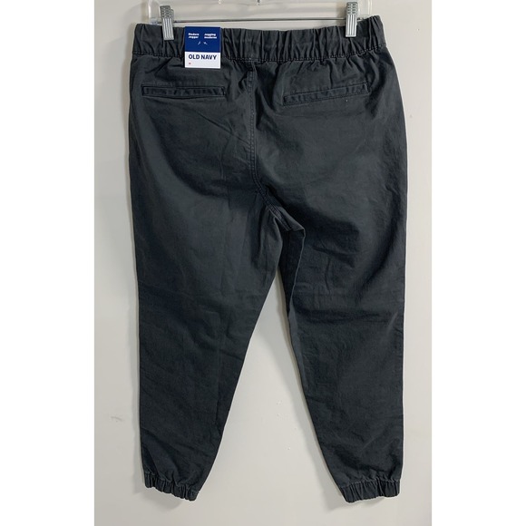 Old Navy Modern Jogger Pants Built In Flex Mens Medium Black Casual 28" Inseam - Picture 4 of 9